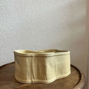 Sassy Jones Beige Cream Yaya Soft Genuine Leather Wrap Belt Women's One Size
